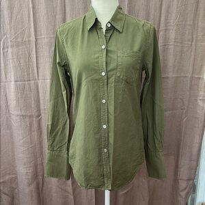 Alex Mill Olive Button Down Shirt